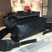 Gucci GG Leather 36.5 Backpack Black 010 - 4