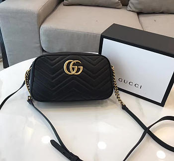 Gucci GG Marmont 24 Matelassé Black Leather 2415