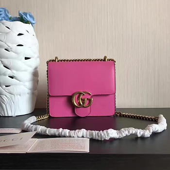 Gucci GG Marmont 19 Hot Pink Leather 2428