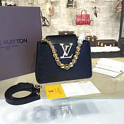Louis Vuitton CAPUCINES BB Black 3155 27cm  - 1