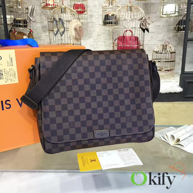 BagsAll Louis Vuitton DISTRICT MM 32 Damier Ebène Canvas 3416 - 1