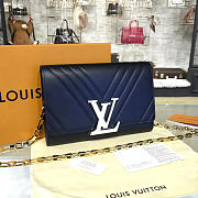 Louis Vuitton LOUISE CHAIN GM Black 3437 23cm - 1