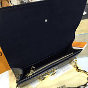 Louis Vuitton LOUISE CHAIN GM Black 3437 23cm - 2