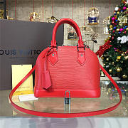 Louis Vuitton Alma BB STRIPE Red Epi Leather 3562 24cm  - 1