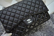 Chanel Maxi Classic Flap Black Lambskin Silver/Gold 33cm - 5