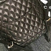 Chanel Quilted Lambskin Large Backpack 30 Black Silver Hardware 170301 VS02032 - 5