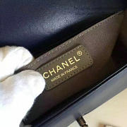 CC Medium Chevron Lambskin Quilted Le Boy 25  Red and Blue VS08117 - 6