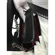 CC Quilted Calfskin Perfect Edge Bag 26.5 Silver Black VS00923 - 5