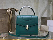 bagsAll Bvlgari Serpenti Forever Calf Leather Flap Cover Handle Bag 39778 - 6