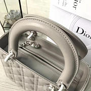 bagsAll Lady Dior Medium 24 Gray Silver Tone 1576 - 5