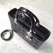 bagsAll Lady Dior Large 32 Black Shiny Silver Tone 1591 - 3