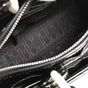 bagsAll Lady Dior Large 32 Black Shiny Silver Tone 1591 - 6