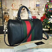 Gucci GG Supreme 32 Handle Bag Black Leather 2211 - 5