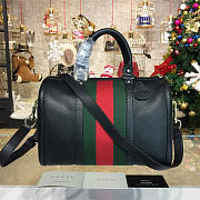 Gucci GG Supreme 32 Handle Bag Black Leather 2211 - 4