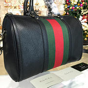 Gucci GG Supreme 32 Handle Bag Black Leather 2211 - 2