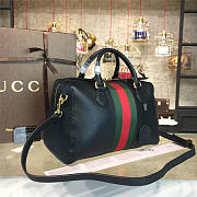 Gucci GG Supreme 33 Handle Bag Black 2215 - 5