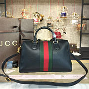 Gucci GG Supreme 33 Handle Bag Black 2215 - 4