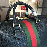 Gucci GG Supreme 33 Handle Bag Black 2215 - 2