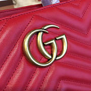 Gucci GG Marmont 26 Matelassé Red  - 5