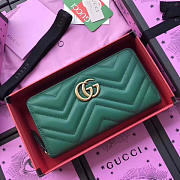 Gucci GG Leather Wallet Green BagsAll 2504 - 6