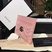 Gucci Marmont card case Nextdusty pink matelassé leather BagsAll  - 2