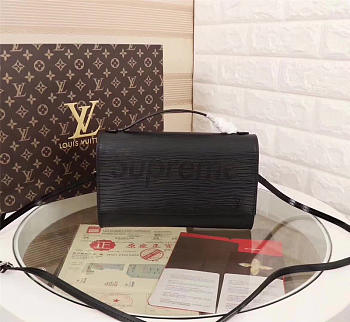Louis Vuitton Supreme 23 Shoulder Bag Black M54539 