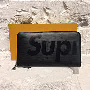 Louis Vuitton Supreme Zippy wallet 21 noir  - 1