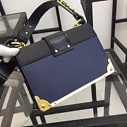 bagsAll Prada Cahier 20 Leather Shoulder Bag 1BD045 Blue - 6
