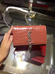 YSL Monogram Kate Bag With Leather Tassel BagsAll 5034 - 2