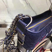CC GABRIELLE Small Hobo Bag 20 Navy Blue & Black A91810  - 6