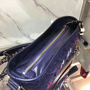 CC GABRIELLE Small Hobo Bag 20 Navy Blue & Black A91810  - 5