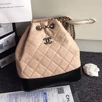 CHANEL'S GABRIELLE Small Backpack 24 Beige And Black A94485 