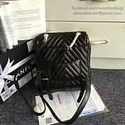 Chanel Chevron Lambskin Backpack 24 Black Gold Hardware 170302 VS01805 - 3