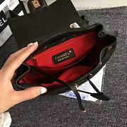 Chanel Chevron Lambskin Backpack 24 Black Gold Hardware 170302 VS01805 - 6