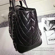 Chanel Caviar Quilted Lambskin Shopping Tote Bag Black 260301 VS02839 30cm - 5