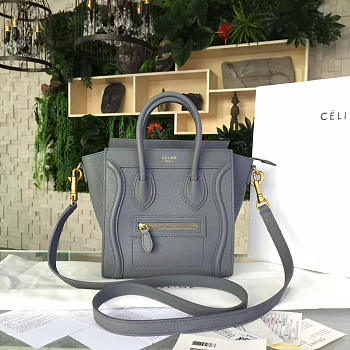 BagsAll Celine Leather Nano Luggage Z958