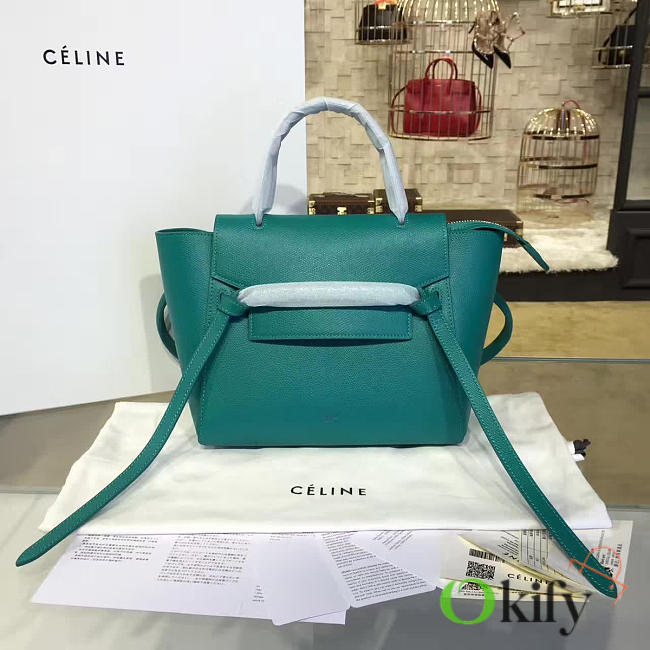 BagsAll Celine Belt Bag Tiffany Blue Calfskin Z1189 24cm  - 1