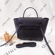 BagsAll Celine Belt Bag Black Calfskin Z1191 27cm  - 1