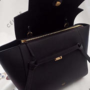 BagsAll Celine Belt Bag Black Calfskin Z1191 27cm  - 3