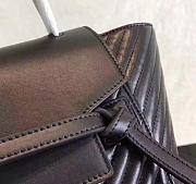 BagsAll Celine Belt Bag Black Lambskin Z1194 24cm  - 2