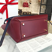 BagsAll Celine Belt Bag Blue & Red Calfskin Z1207 27cm  - 3