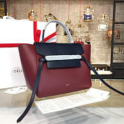 BagsAll Celine Belt Bag Blue & Red Calfskin Z1207 27cm  - 5