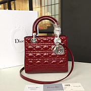 BagsAll Lady Dior 24 Wine Red 1625 - 1