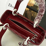 BagsAll Lady Dior 24 Wine Red 1625 - 2
