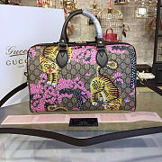 Gucci GG Ophidia Canvas 36 Supreme Top Handle Bag Tiger 2203 - 1