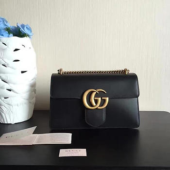Gucci GG Marmont 28 Black Leather 2273