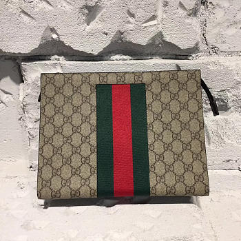 Gucci Ophidia 26 Leather Clutch Bag Z014