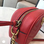 Gucci GG Marmont 18 Matelassé Red Leather 2400 - 4