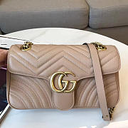 Gucci GG Marmont 26 Matelassé Leather Nude 2409 - 1