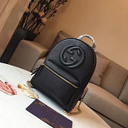 Gucci GG Backpack Black Leather 016 29cm - 6